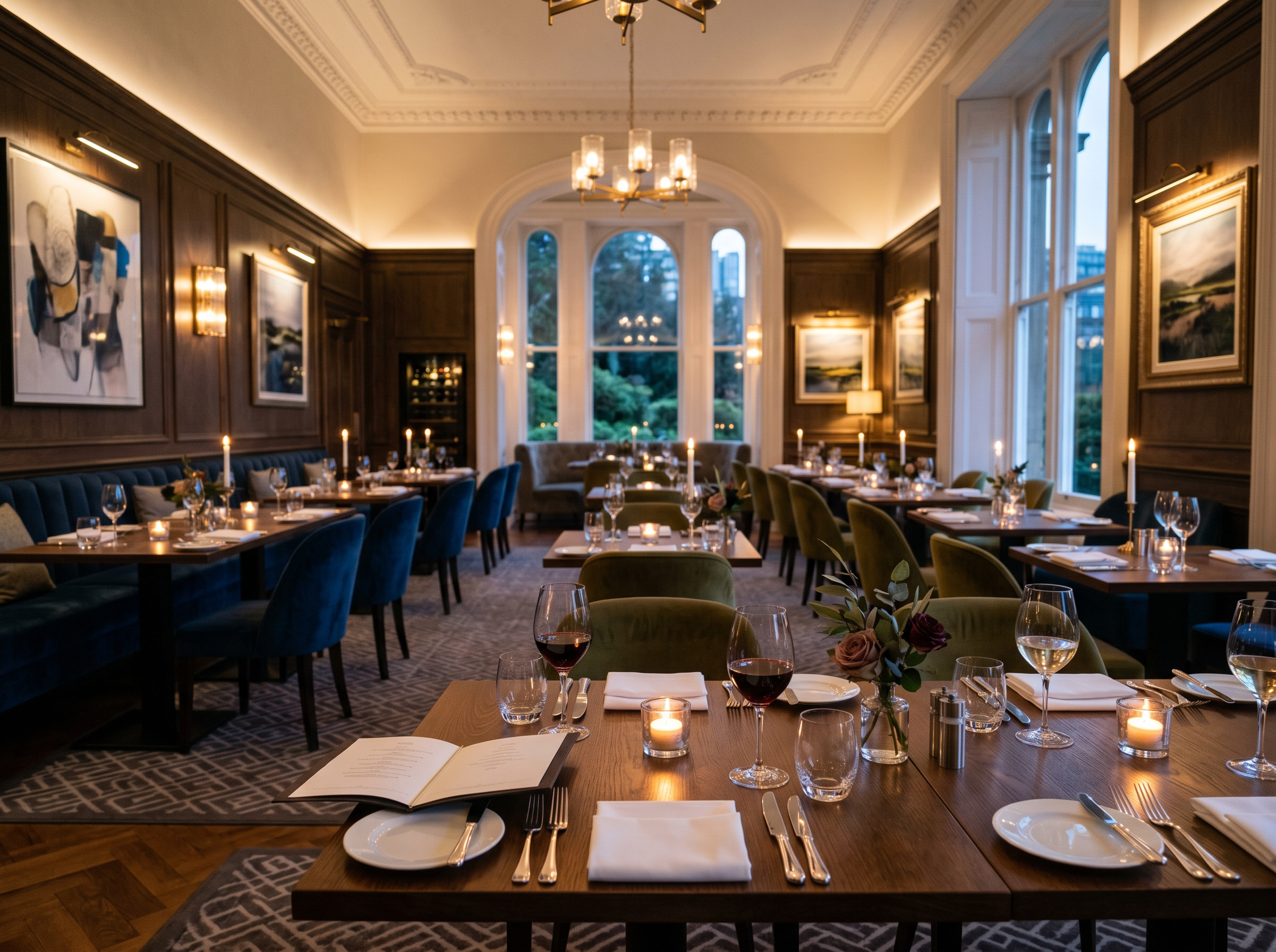 Fine dining restaurant inside Top Ranking UK hotel
